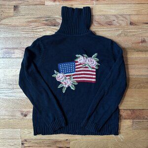 Petite Sophisticate Women's USA Navy Turtleneck [Sz.3]